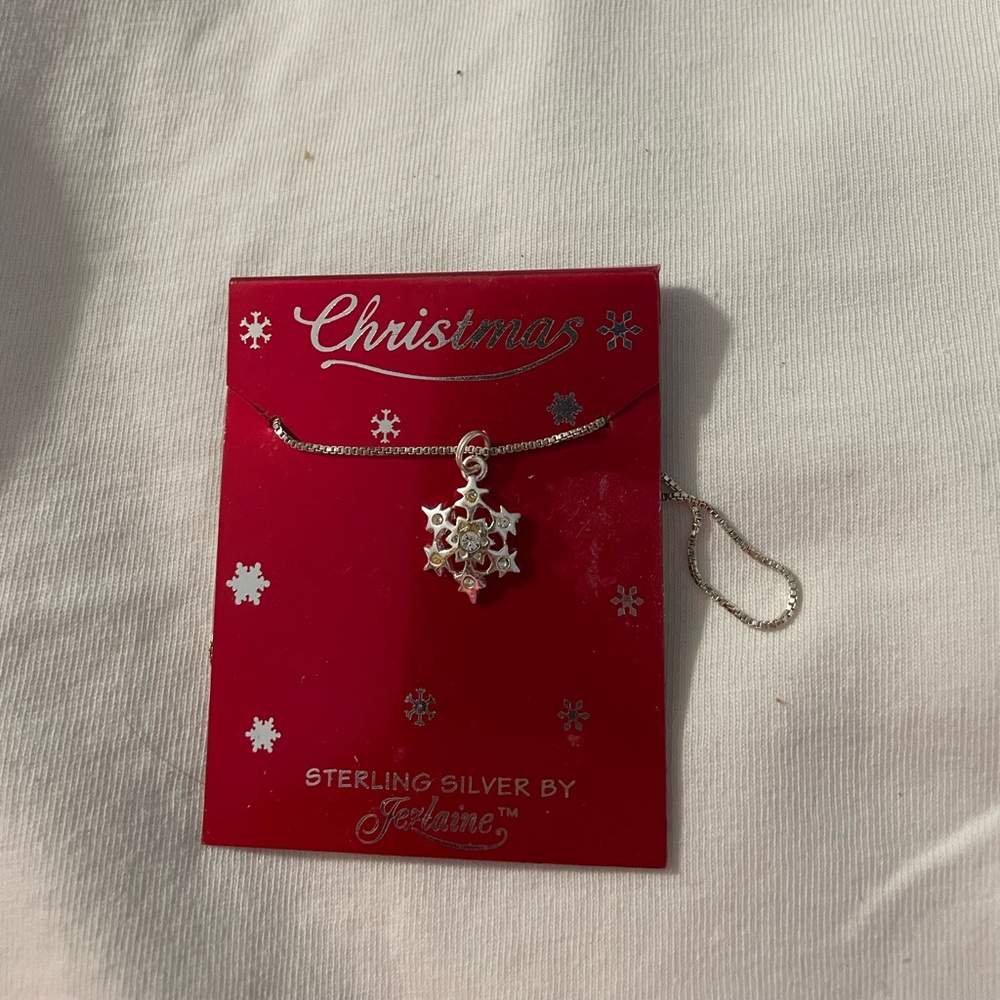 Sterling Silver Snowflake Necklace